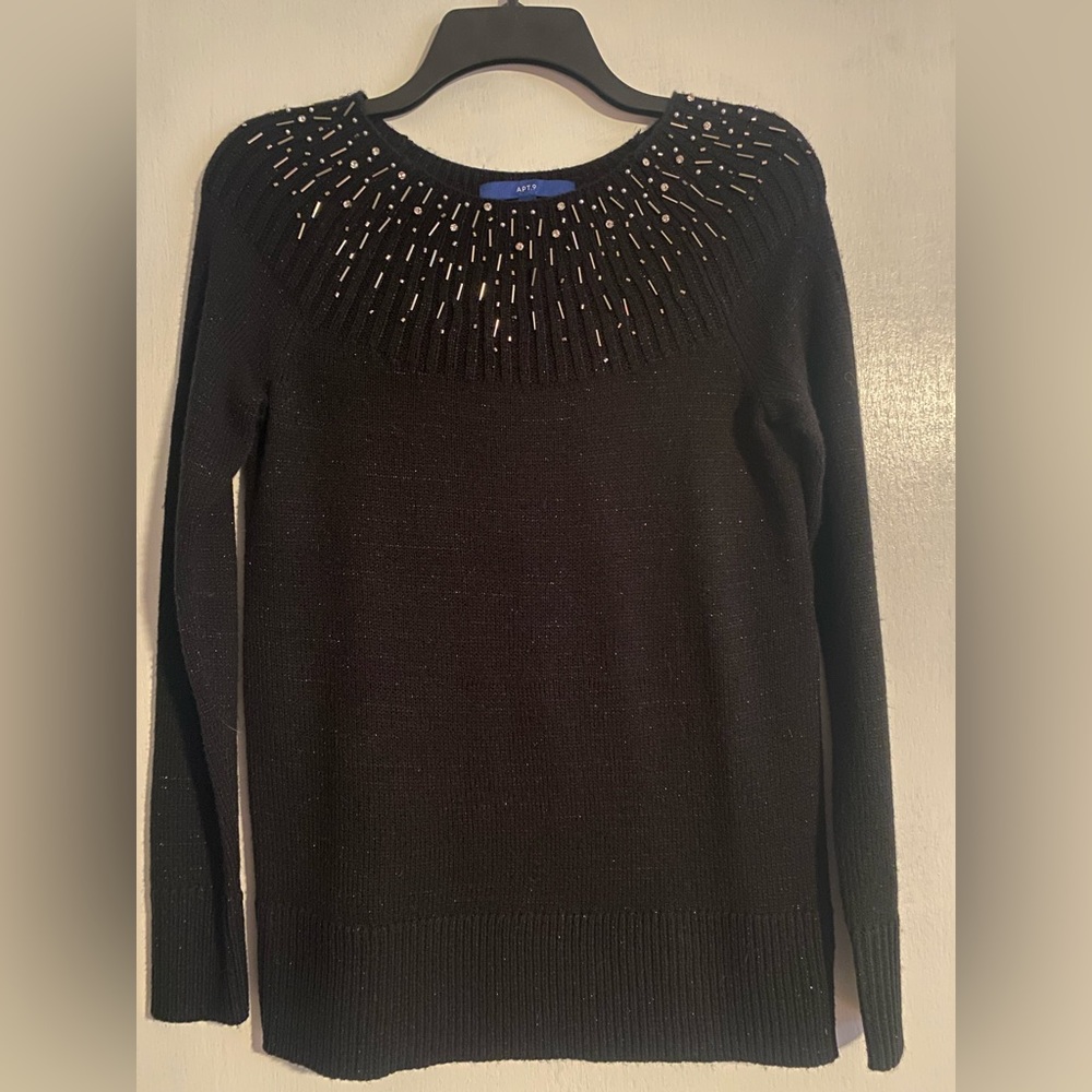 Apt 9 Sweater with beading